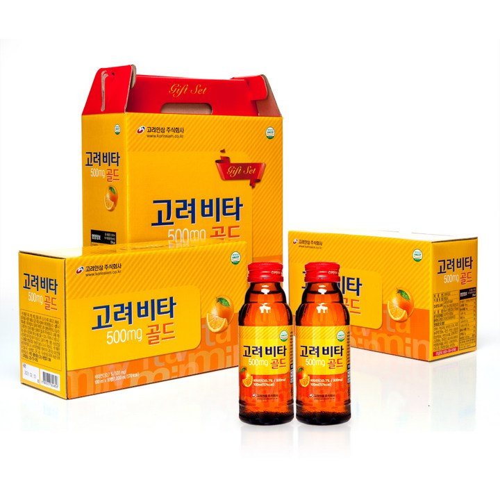 고려인삼 고려비타 골드 비타민음료, 20개, 100ml