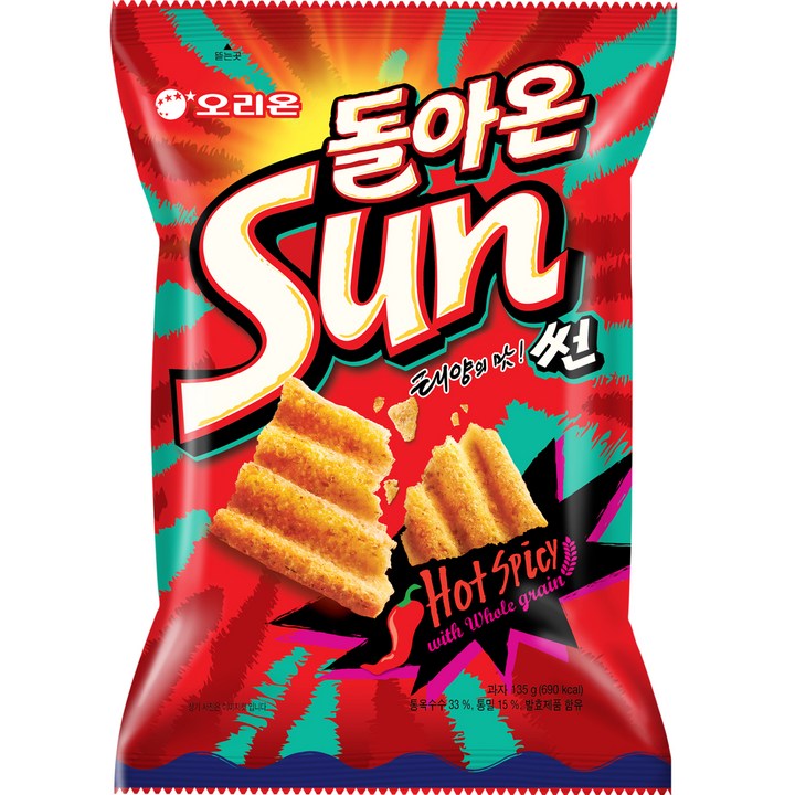 오리온 돌아온 썬 핫스파이시맛, 135g, 1개