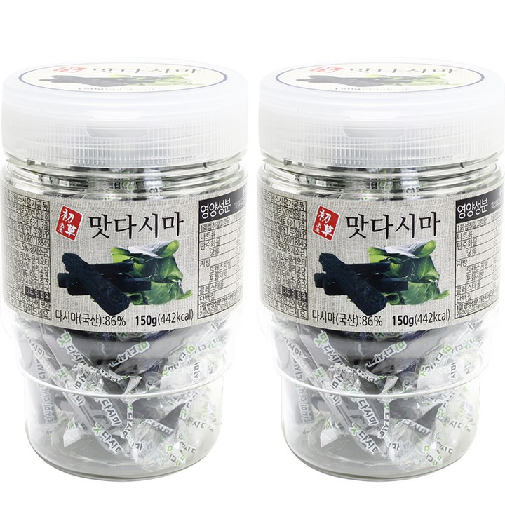 colorfood 초초 맛다시마 젤리 컵홀더, 150g, 2개
