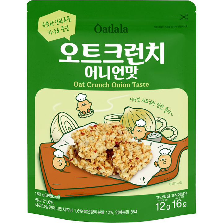 엄마사랑 오트크런치 어니언맛, 160g, 1개