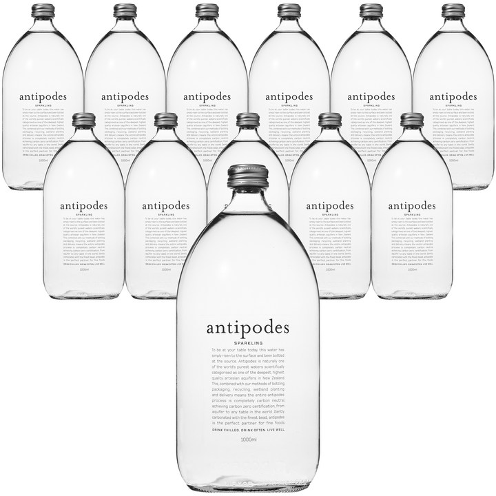 ANTIPODES 스파클링 워터, 1L, 12개