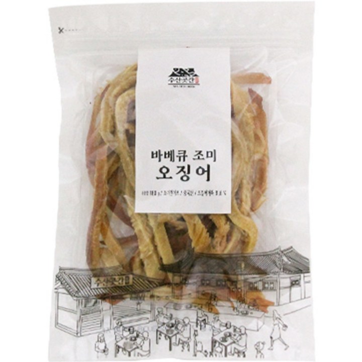 바베큐 조미 오징어, 180g, 1개