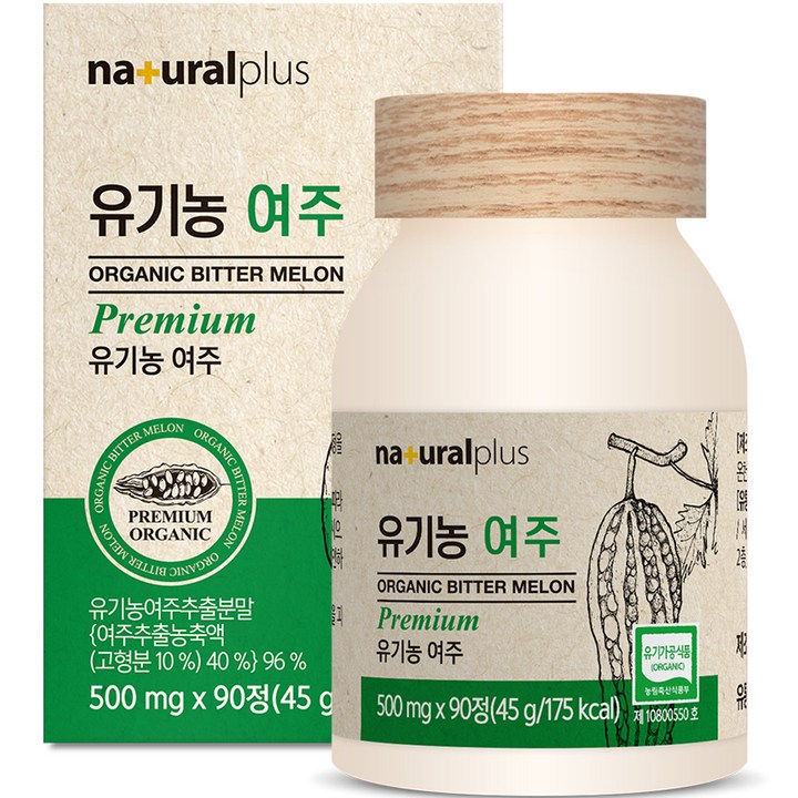 내츄럴플러스 유기농 여주, 90정, 1개