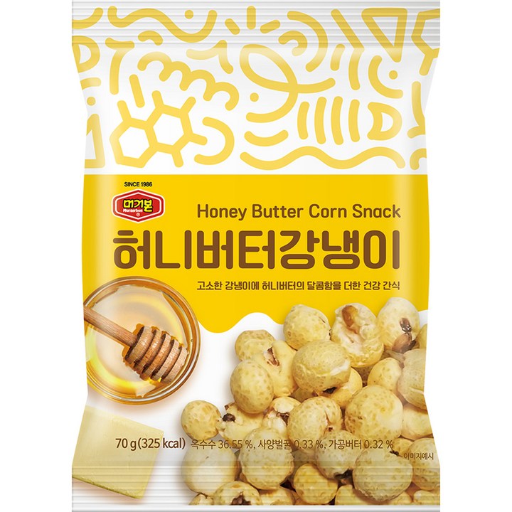 머거본 허니버터강냉이, 1개, 70g