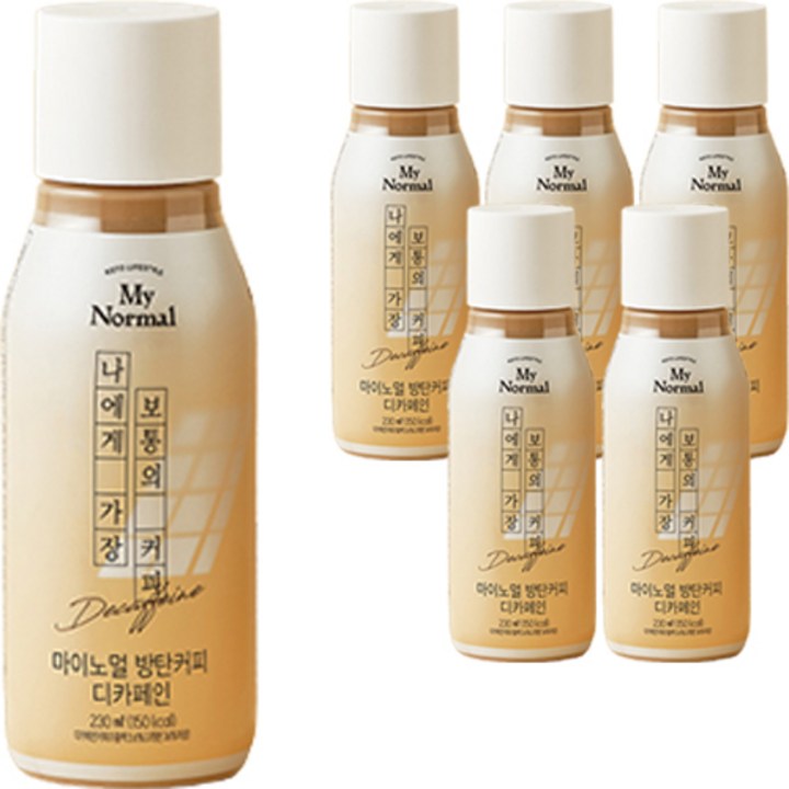 마이노멀 방탄커피 디카페인, 230ml, 6개입, 1세트