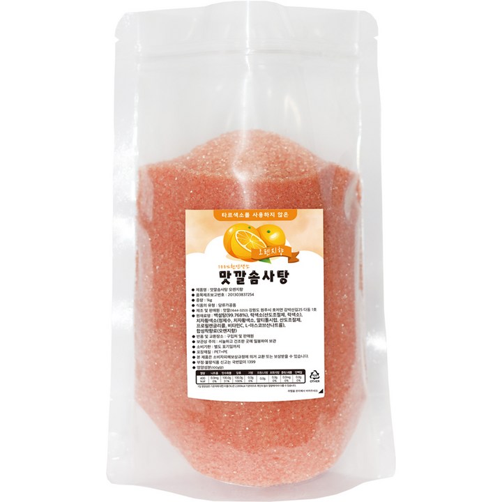 맛깔슈가 솜사탕 설탕 오렌지향, 1kg, 1개