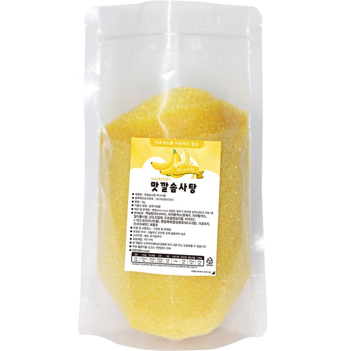 맛깔슈가 솜사탕 설탕 바나나향, 1kg, 1개