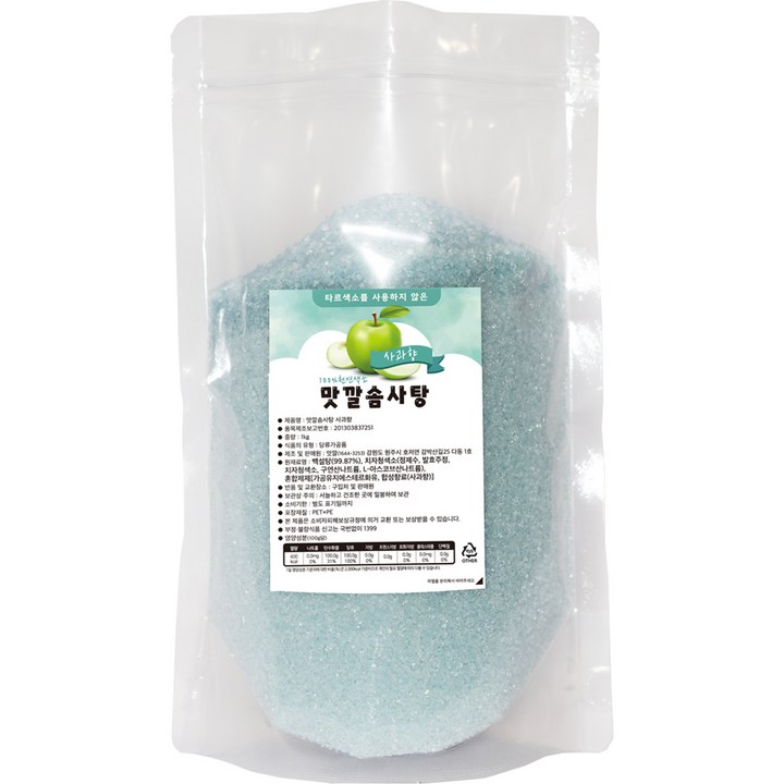 맛깔슈가 솜사탕 설탕 사과향, 1kg, 1개