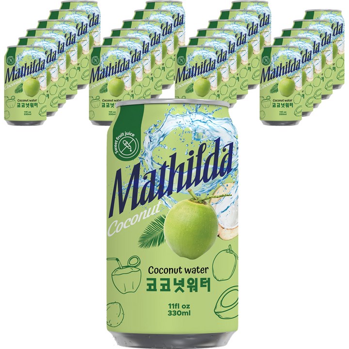 마틸다 코코넛 워터 주스, 330ml, 24개