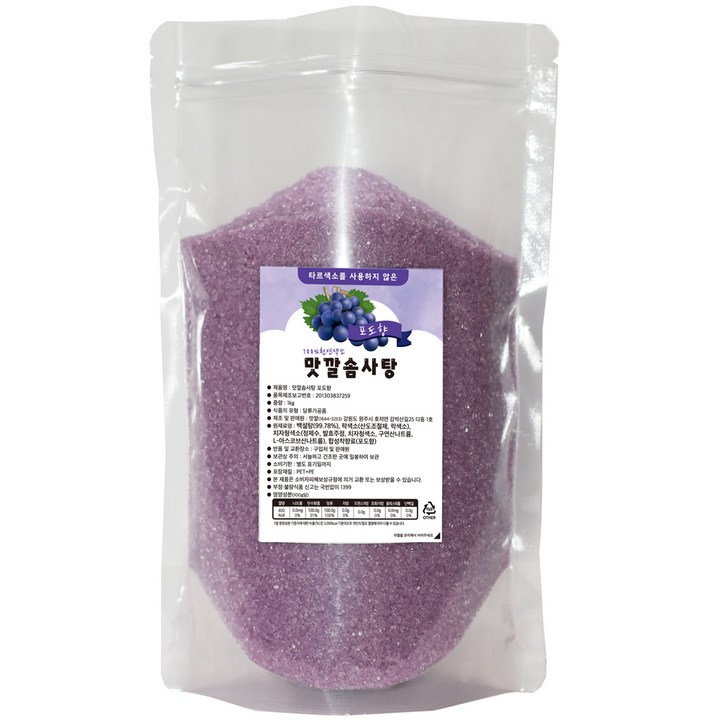 맛깔슈가 솜사탕 설탕 포도향, 1kg, 1개