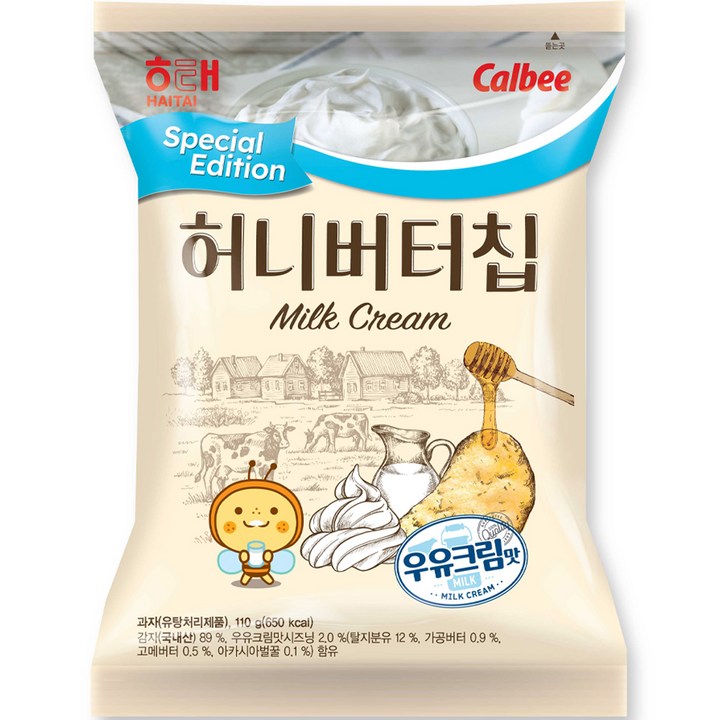 해태제과 허니버터칩 우유크림맛, 1개, 110g