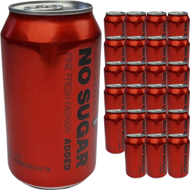 노슈가애디드 체리콕 제로, 24개, 350ml