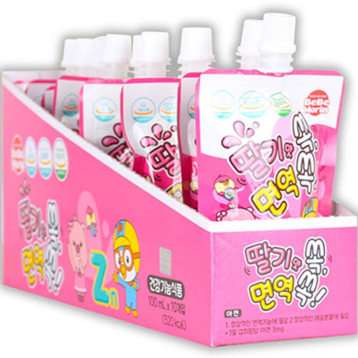 뽀로로 면역 쏙 음료, 100ml, 10개