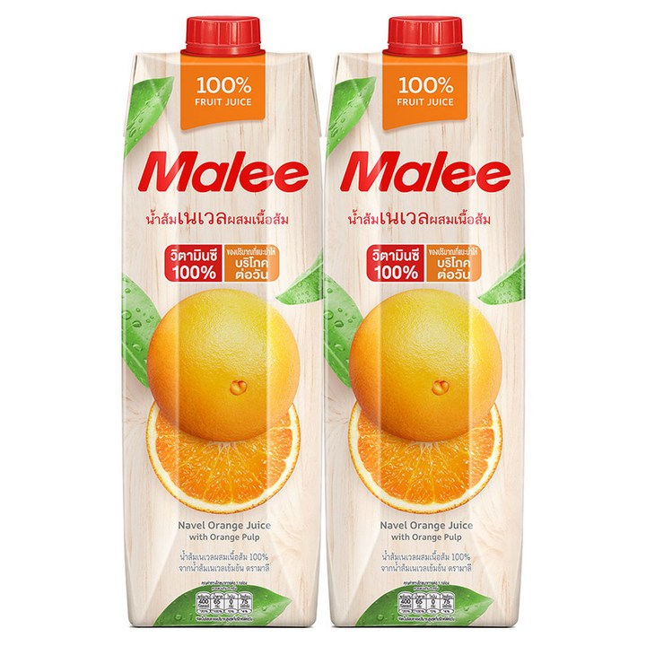 말리 네이벨 오렌지 주스, 2개, 1L