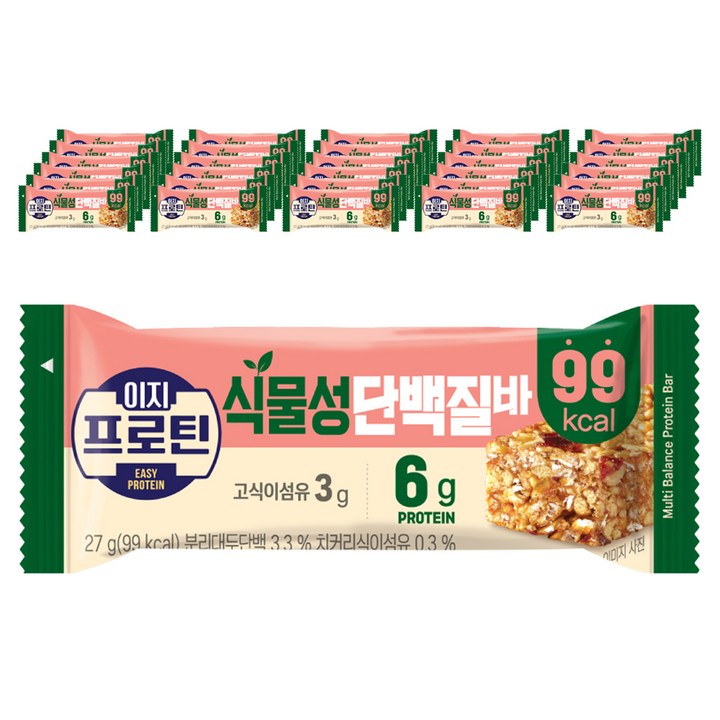이지프로틴 식물성 단백질바, 27g, 96개
