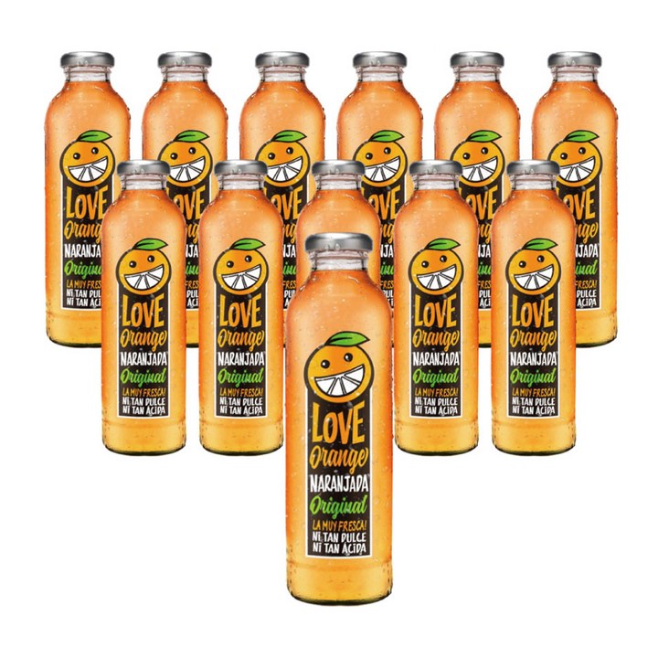 러브 오렌지에이드 오리지날 음료, 12개, 475ml
