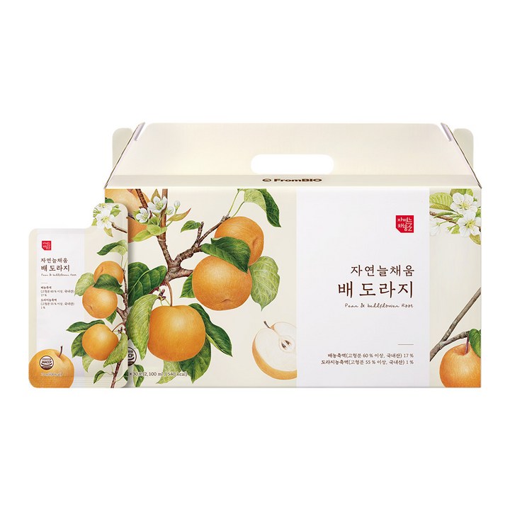 프롬바이오 자연늘채움 배 도라지즙 30p, 1박스, 2.1L