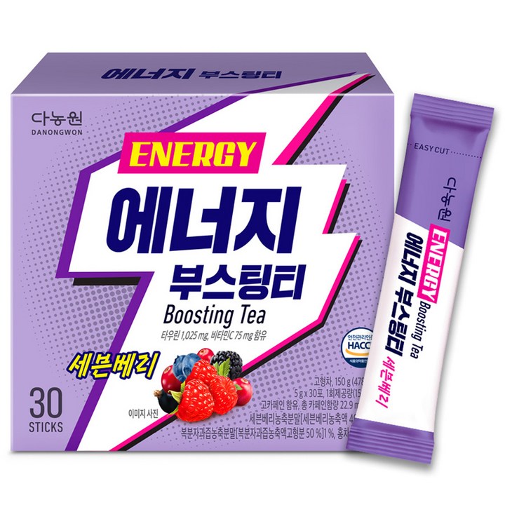 다농원 에너지 부스팅티 세븐베리, 5g, 30개입, 1개