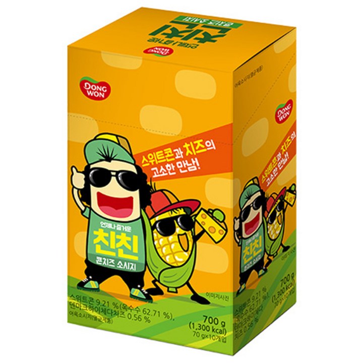 동원 친친 콘치즈 소시지 10p, 1개, 700g