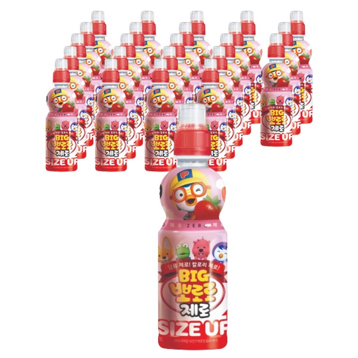 팔도 빅뽀로로 제로 딸기맛, 360ml, 24개