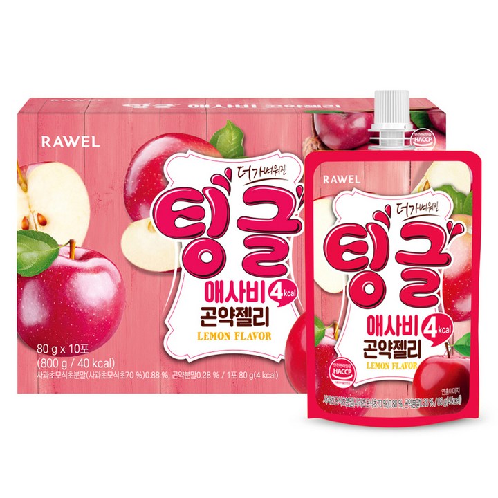 팅글 애사비 곤약젤리, 80g, 10개