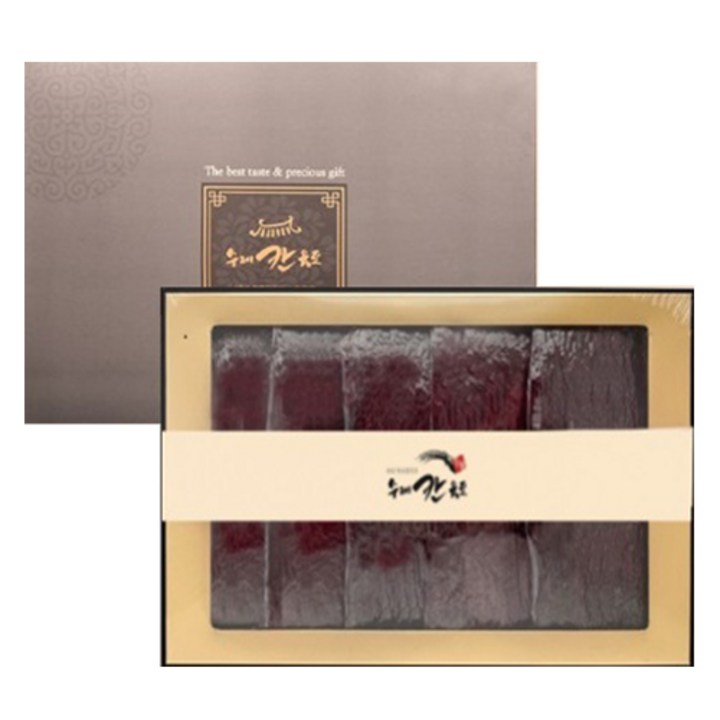 수제칸육포 오리지널 수제 쇠고기 육포 + 쇼핑백 선물세트, 1세트, 500g