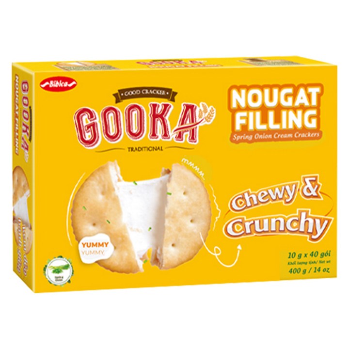 비비카 구카 누가 필링 크래커, 400g, 1개