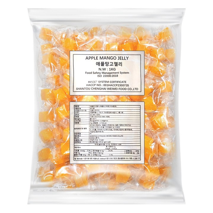 자연초 애플망고젤리, 1kg, 1개