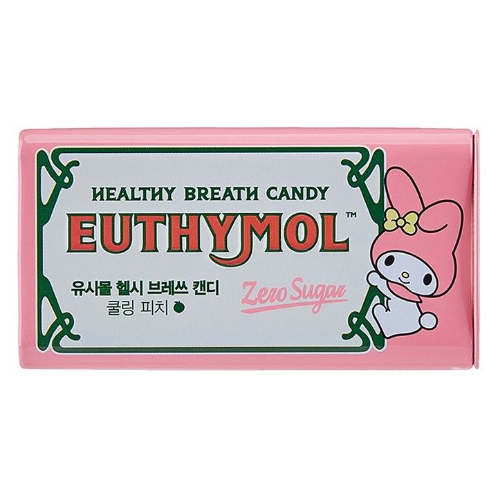유시몰 헬시브레쓰 무설탕 자일리톨 캔디 쿨링피치, 34g, 1개