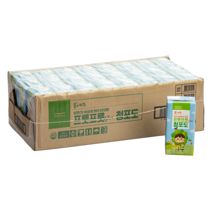 풀스키즈 풀무원 프룻프룻 청포도 PLUS 주스, 24개, 150ml