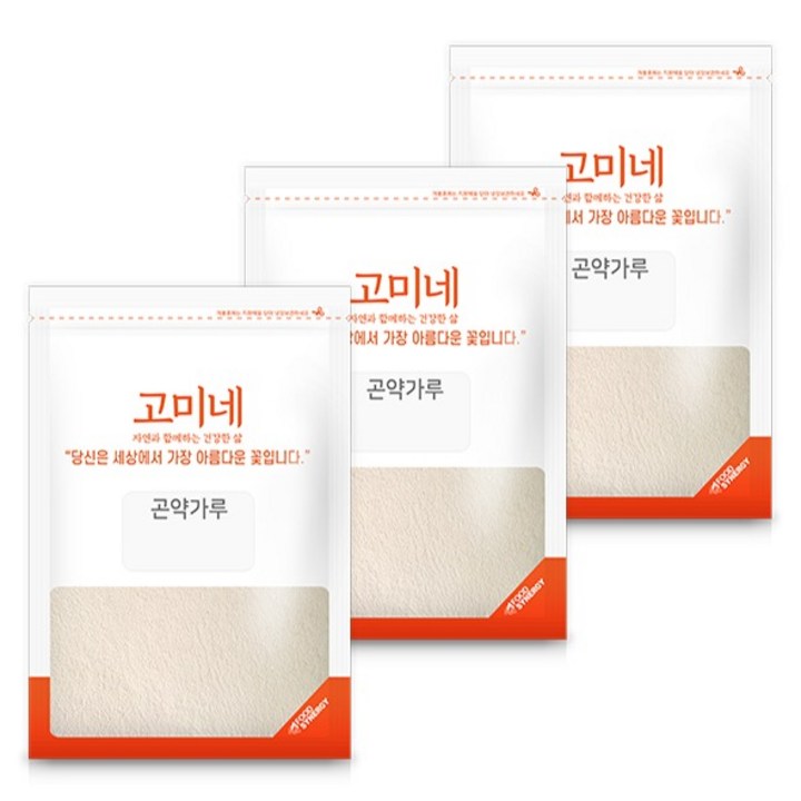 고미네 곤약가루, 100g, 3개