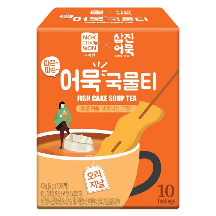 녹차원 따끈따끈 어묵국물티 오리지널맛, 4g, 10개입, 1개