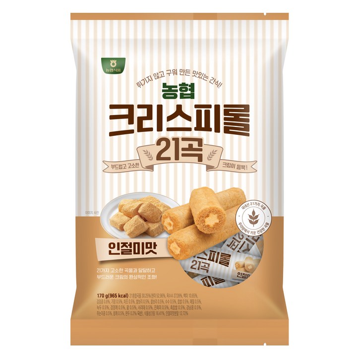 농협식품 크리스피롤 21곡 인절미맛, 170g, 1개