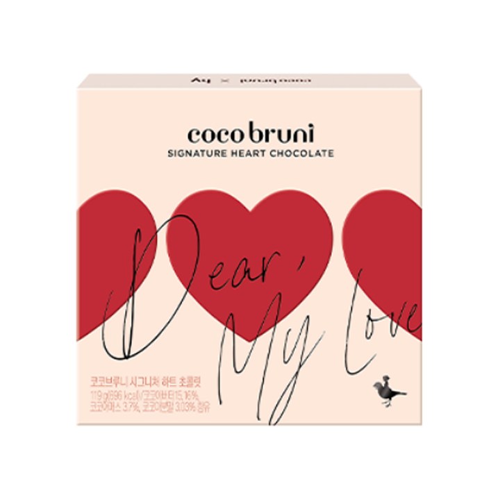 코코브루니 시그니처 하트 초콜릿 9p, 1개, 103g