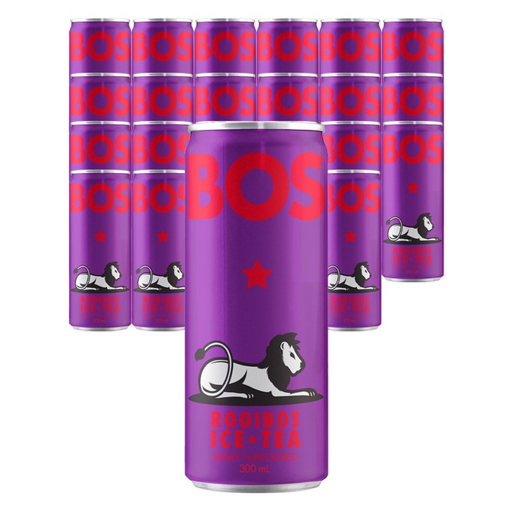 BOS 루이보스 아이스티 베리, 300ml, 24개