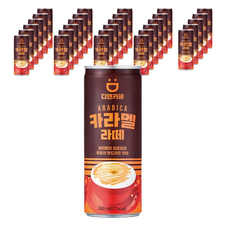 디앤카페 카라멜 라떼, 240ml, 1g, 30개
