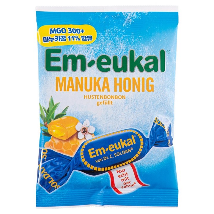 엠오이칼 마누카 꿀 목캔디, 75g, 1개