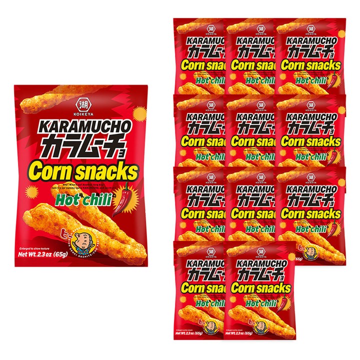 코이케야 카라무쵸 콘스넥 핫 칠리, 65g, 12개