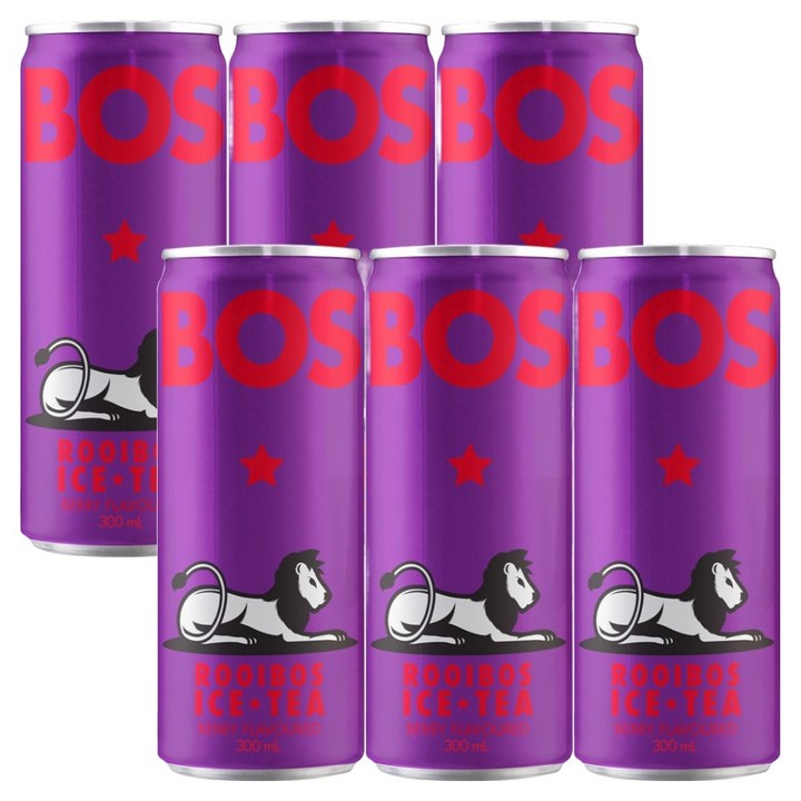 BOS 루이보스 아이스티 베리, 300ml, 6개