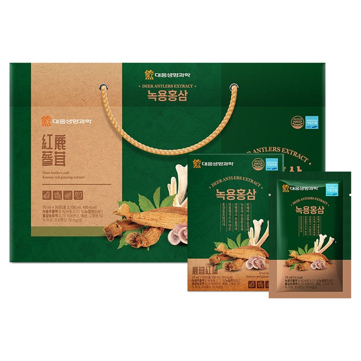 대웅생명과학 녹용 홍삼, 2.1L, 1개
