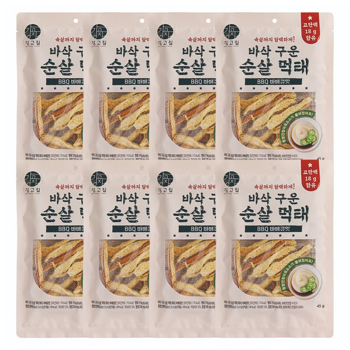 강고집 바삭 구운 순살 먹태 BBQ바베큐맛, 45g, 8개