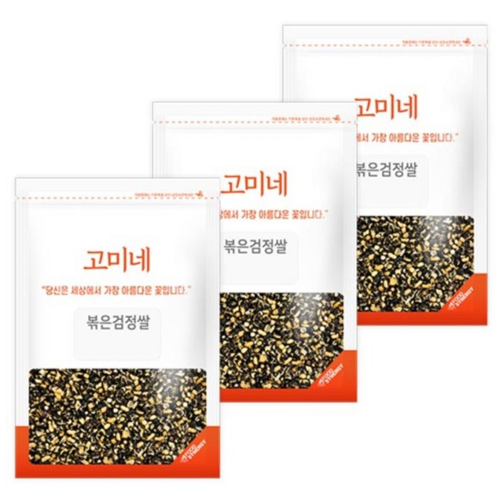 고미네 볶은검정쌀, 100g, 3개
