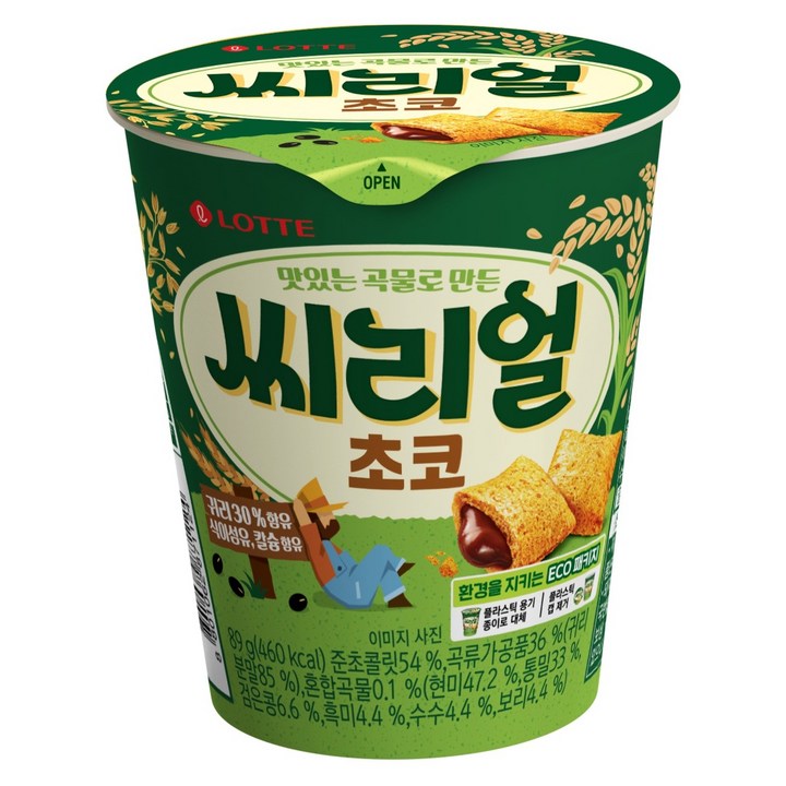 롯데웰푸드 씨리얼 초코 컵, 89g, 1개