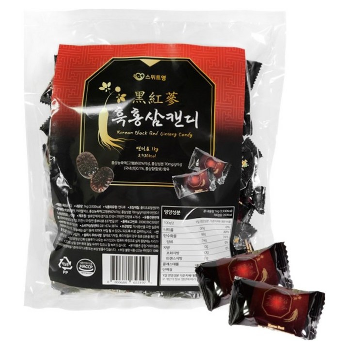 스위트영 흑홍삼 캔디, 1kg, 1개