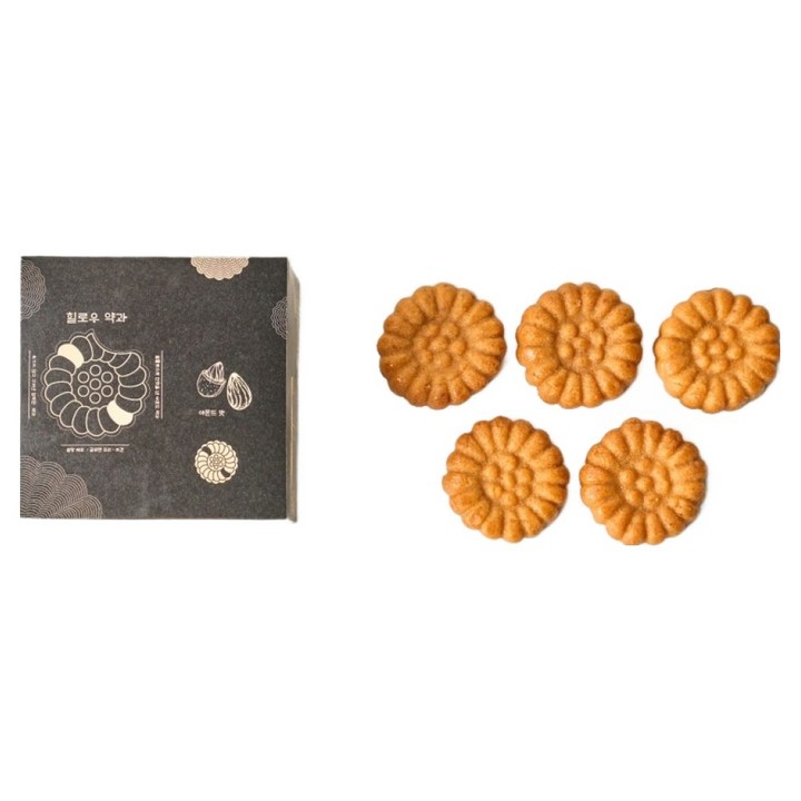 꼬랑지마카롱 힐로우 아몬드 약과 5p, 85g, 1개
