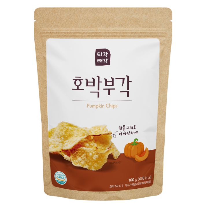 티각태각 호박부각, 100g, 1개
