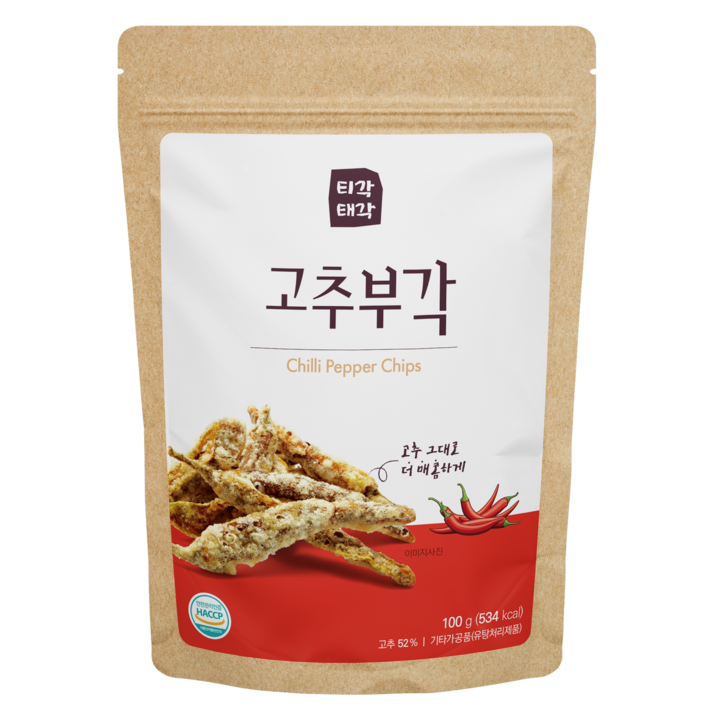 티각태각 고추부각, 100g, 1개