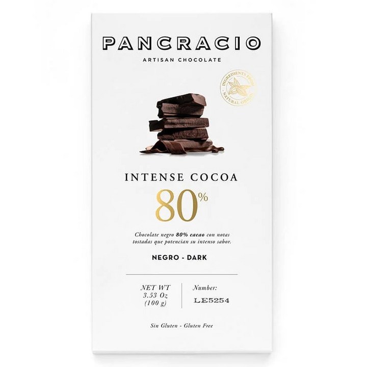 판크라시오 테블릿 인텐스 코코아 80% 네그로, 100g, 1개
