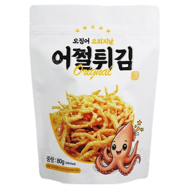 어쩔튀김 오징어 오리지날, 80g, 1개