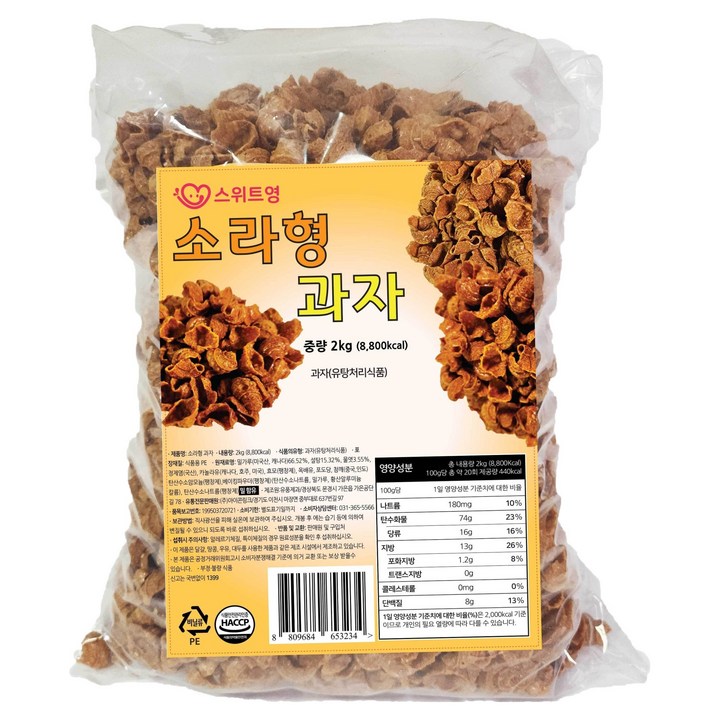 스위트영 소라형 과자, 2kg, 1개